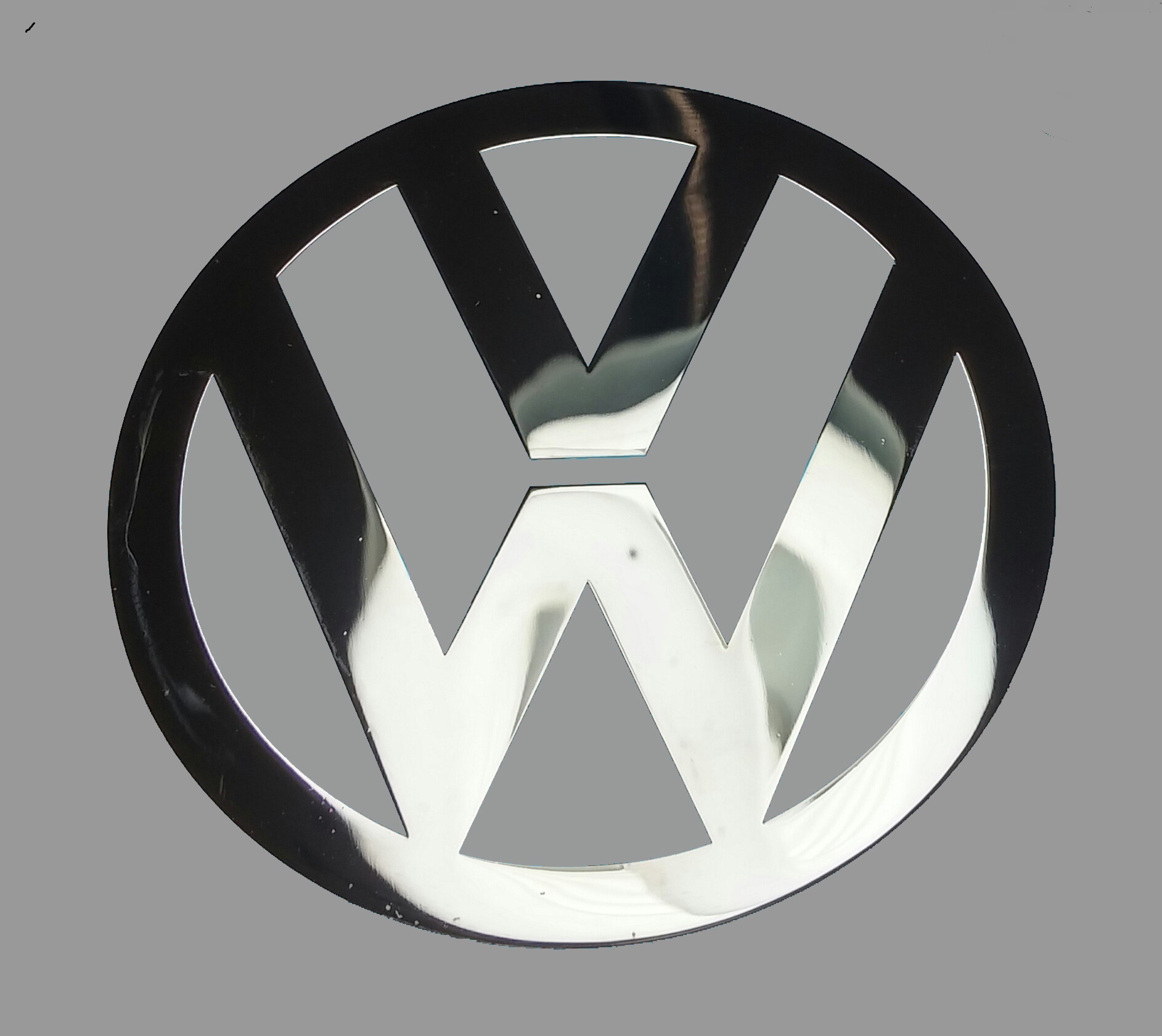 VW LOGO nalepka Metal Edition 60 mm a 30 mm