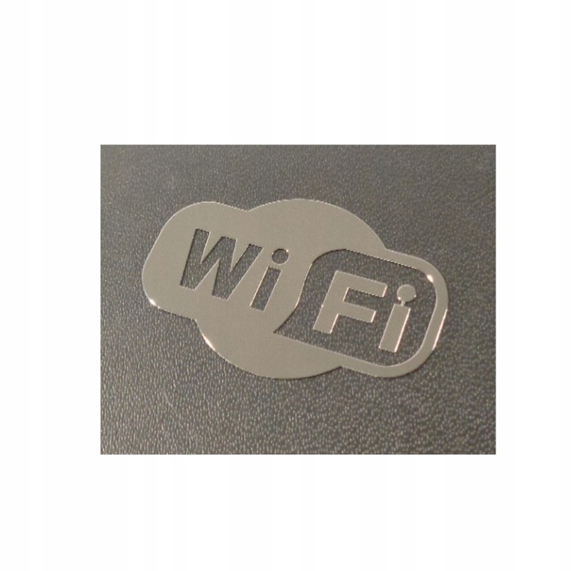 WiFi nalepka Metal Edition 30 x 20 mm CHROM