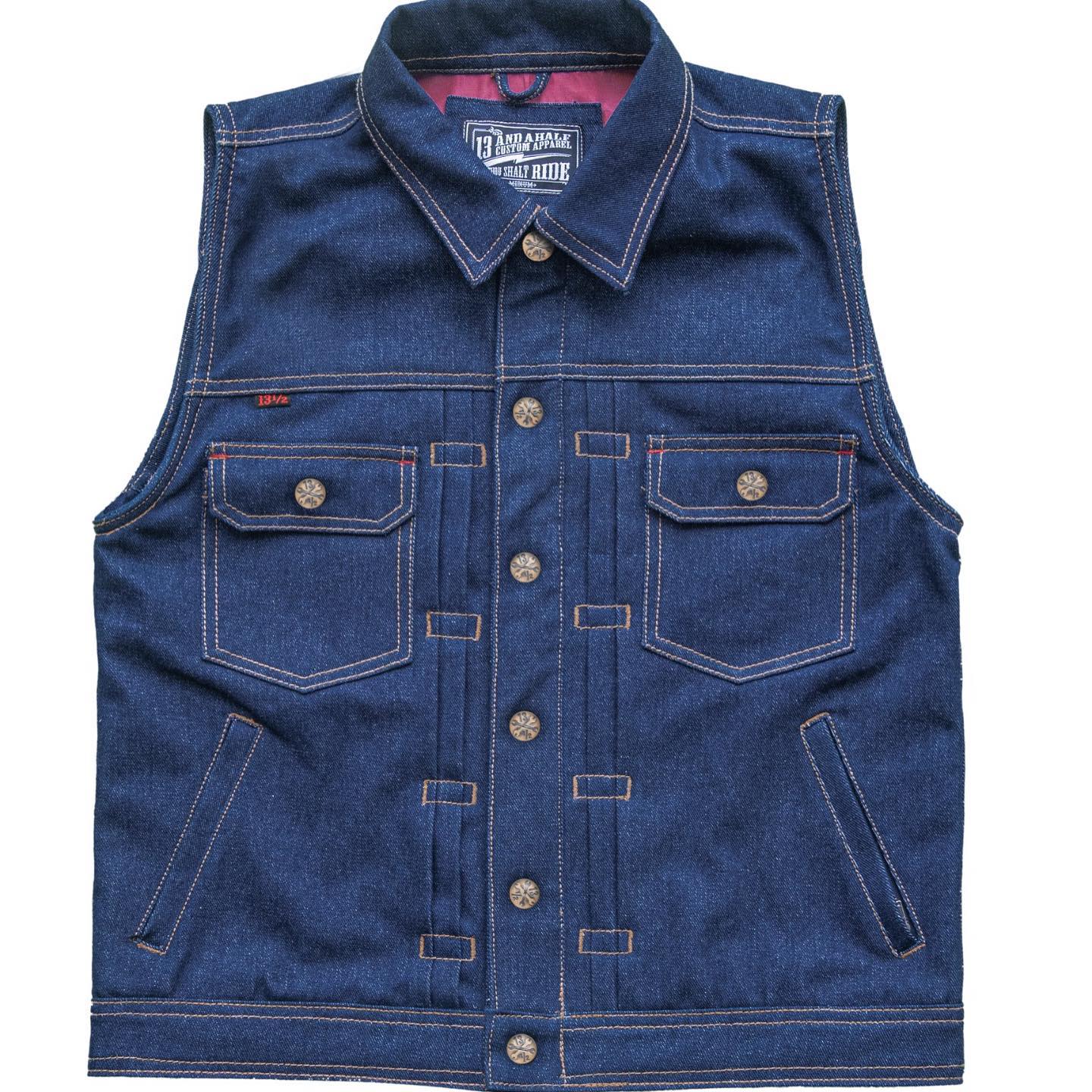 13 1/2 RAIN SPLITTER DENIM VEST