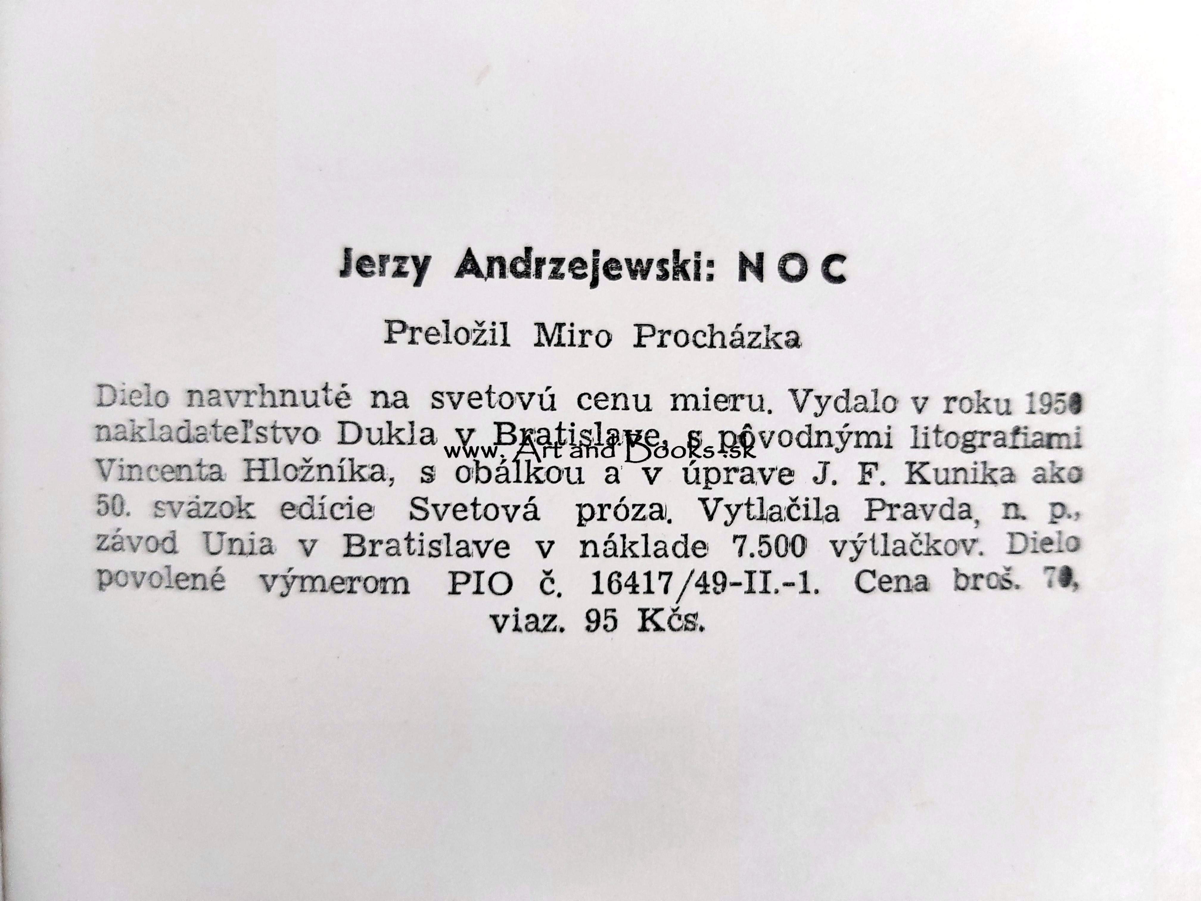 Jerzy Andrzejewski - Noc (1950) ● 121139