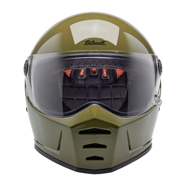 BILTWELL LANE SPLITTER HELMET - OLIVE GREEN