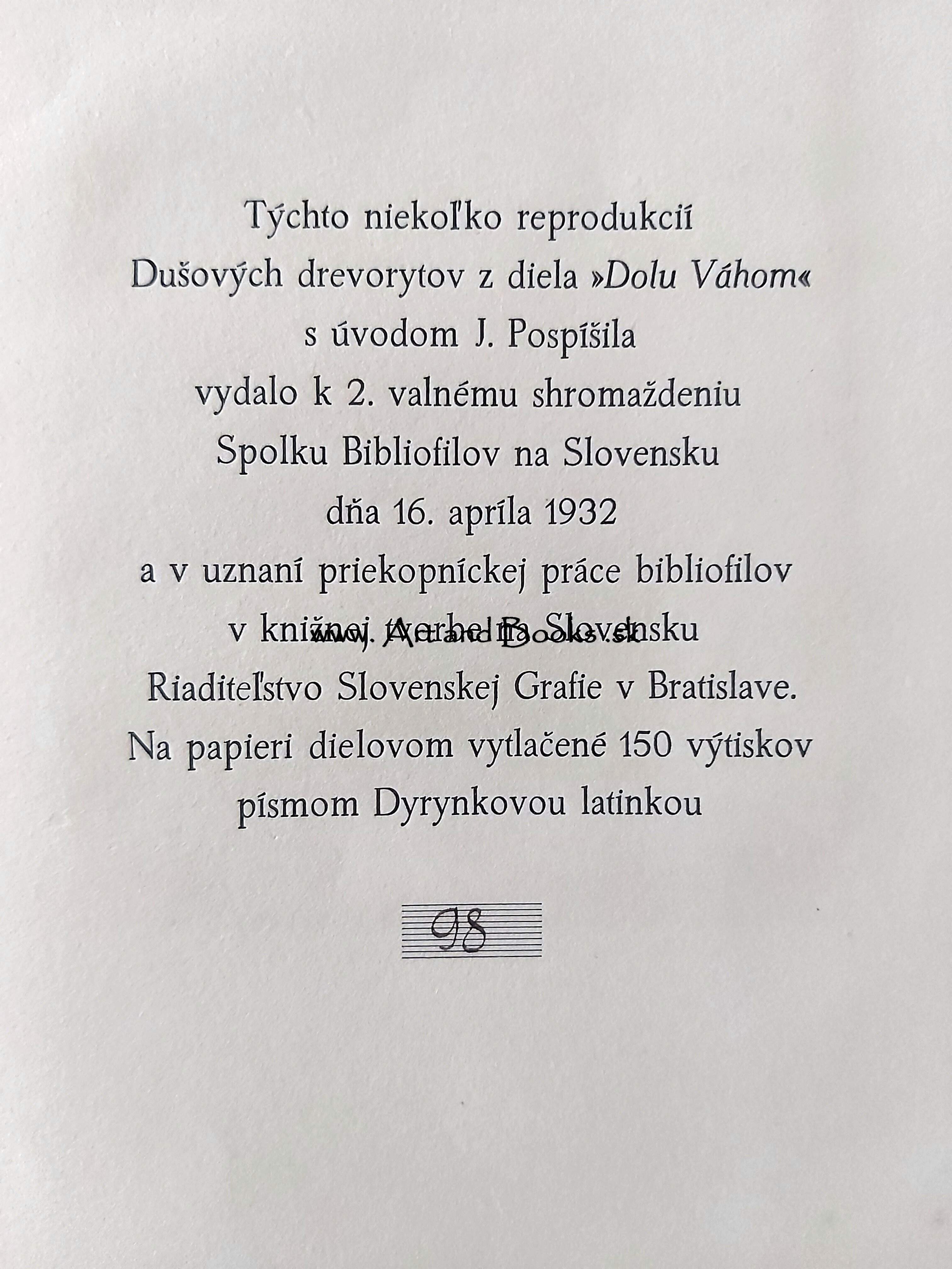 Ján Pospíšil - O maliarovi F. Dušovi (1932) ● 155633