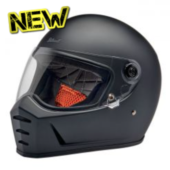 BILTWELL LANE SPLITTER HELMET - FLAT BLACK