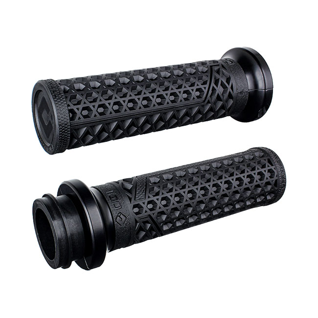 ODI V-TWIN LOCK-ON GRIPS VANS SIGNATURE TBW - BLACK