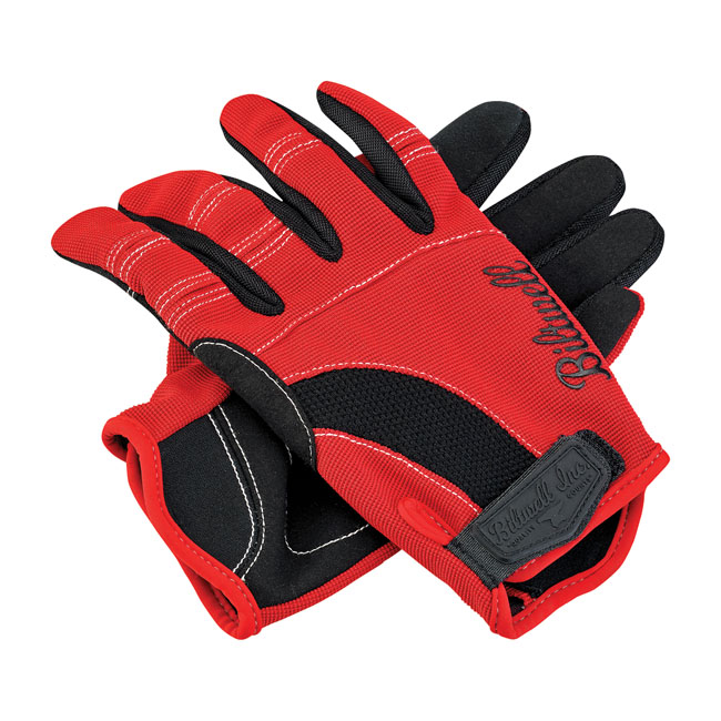 BILTWELL MOTO GLOVES RED/BLACK/WHITE