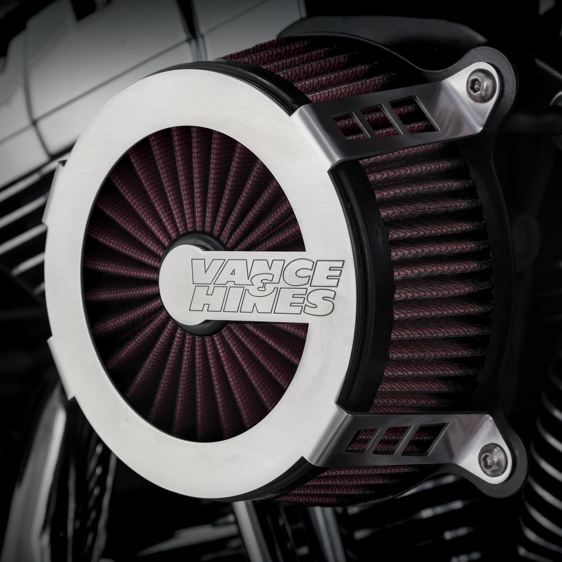 VANCE & HINES VO2 CAGE FIGHTER AIR INTAKE - 17-21 TOURING, TRIKES