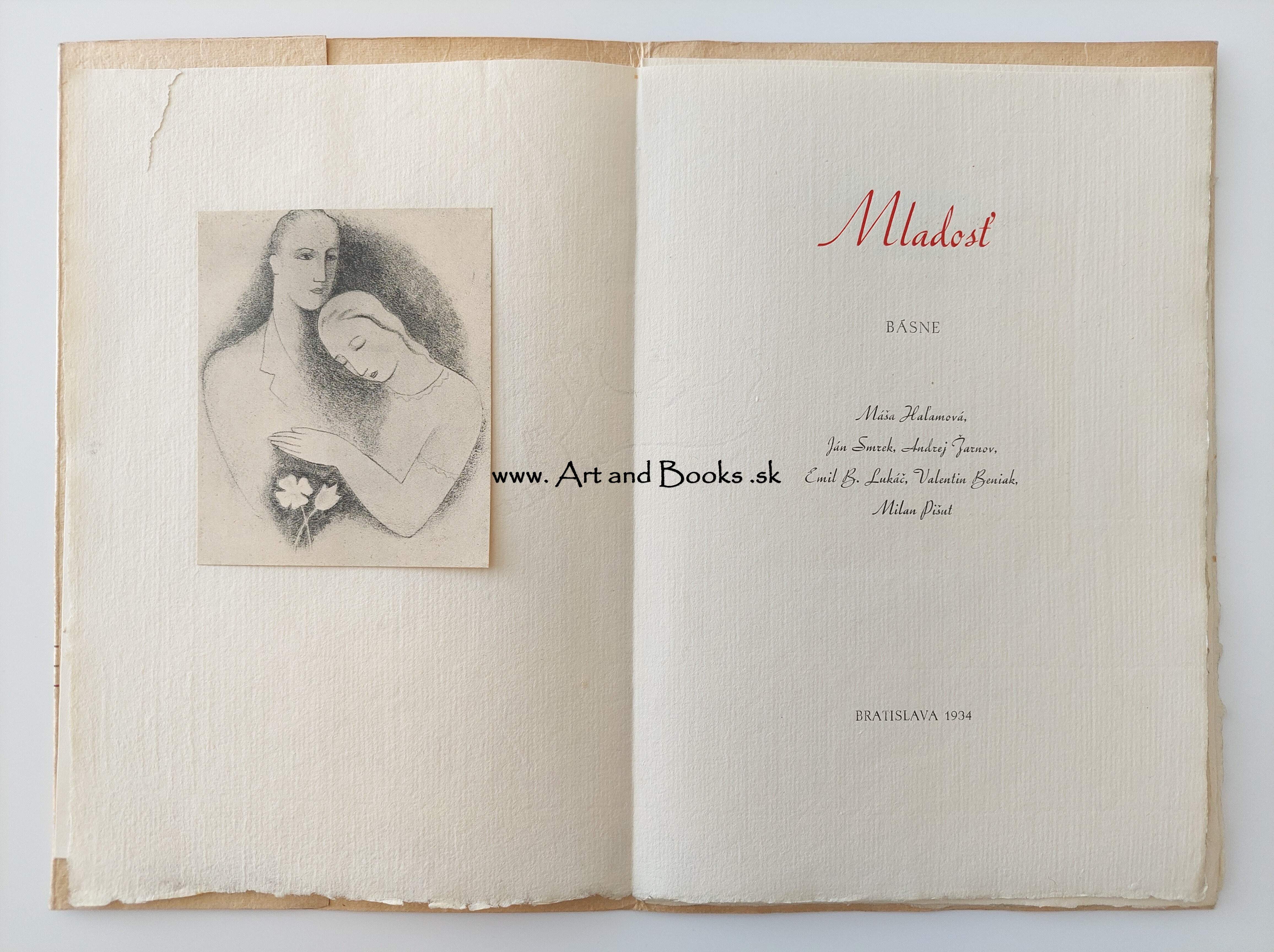 Zbierka básní - Mladosť (1934) (sold/predané) ● 120203