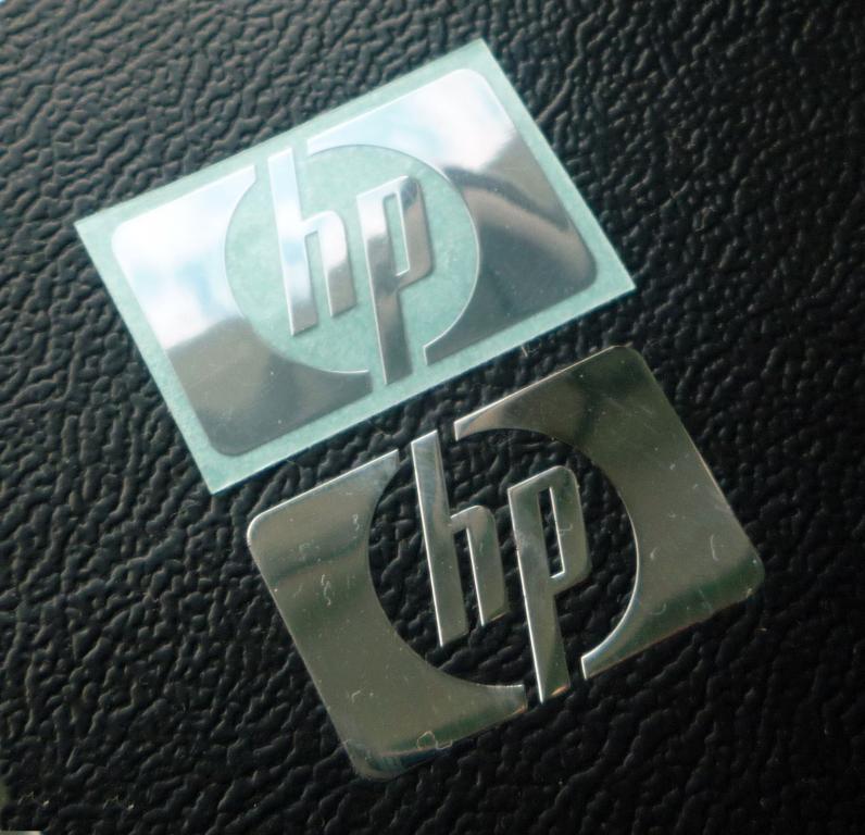 HP LOGO nalepka Metal Edition CHROM