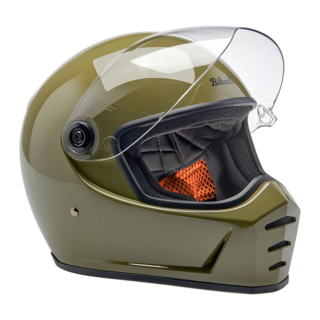 BILTWELL LANE SPLITTER HELMET - OLIVE GREEN