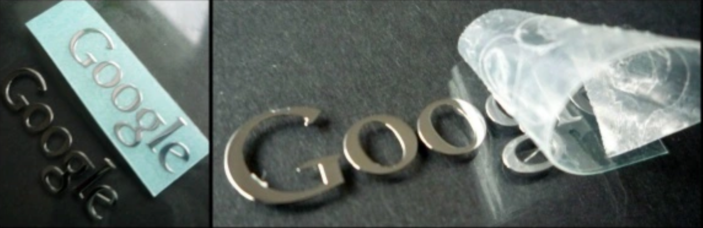 Nálepka Google LOGO Metal Edition