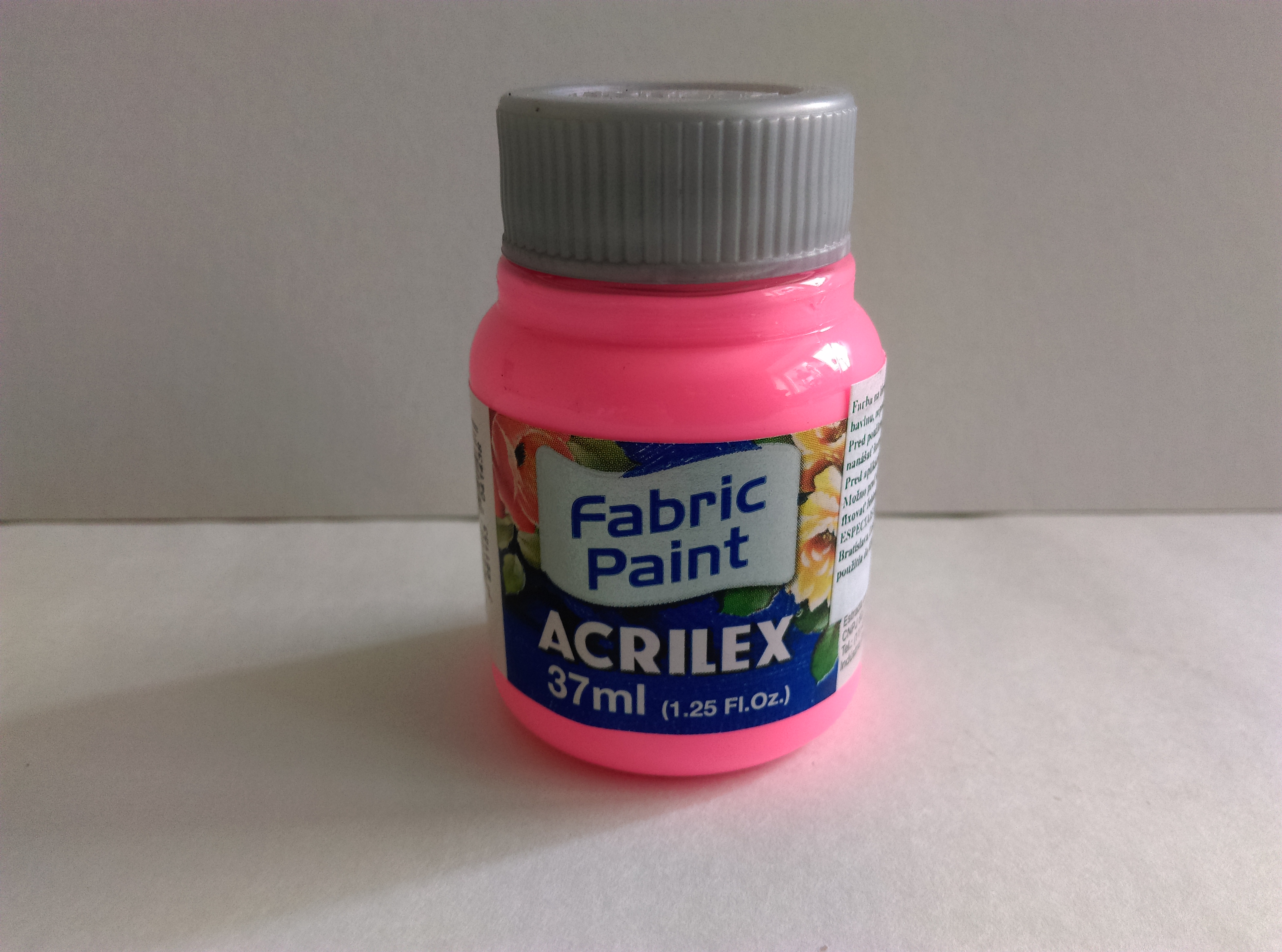Farba na textil Acrilex 37 ml - ružová 537