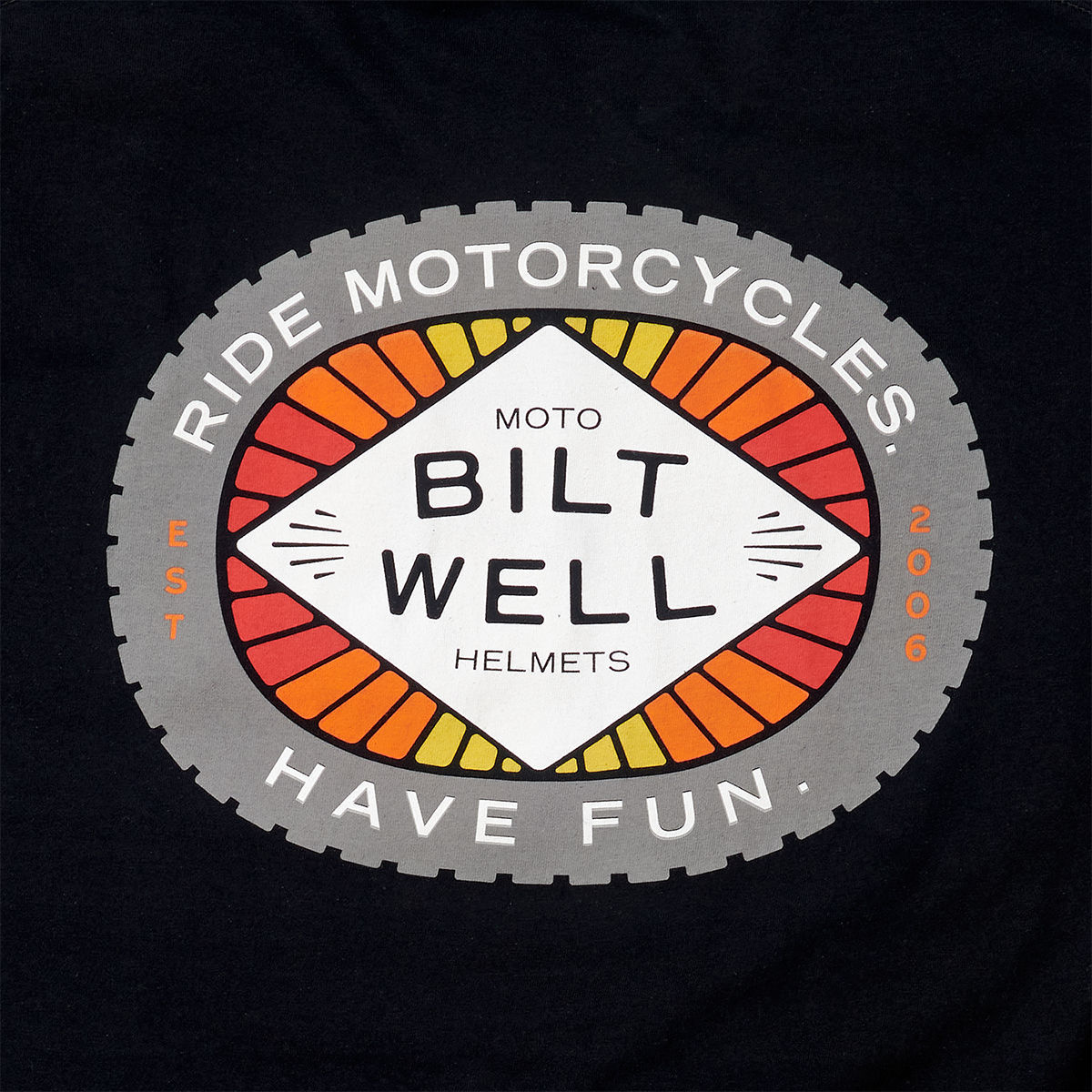 BILTWELL RIDE MOTORCYCLES - HAVE FUN T-SHIRT BLACK