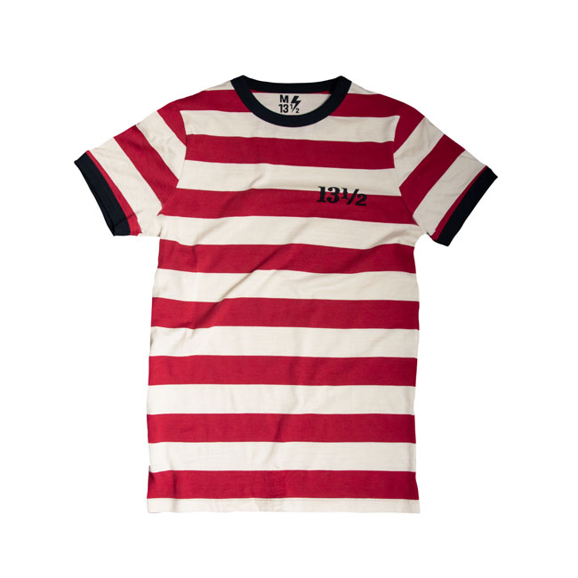 13 1/2 TSR RINGER T-SHIRT RED/WHITE