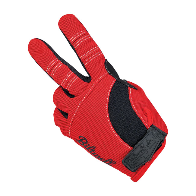 BILTWELL MOTO GLOVES RED/BLACK/WHITE