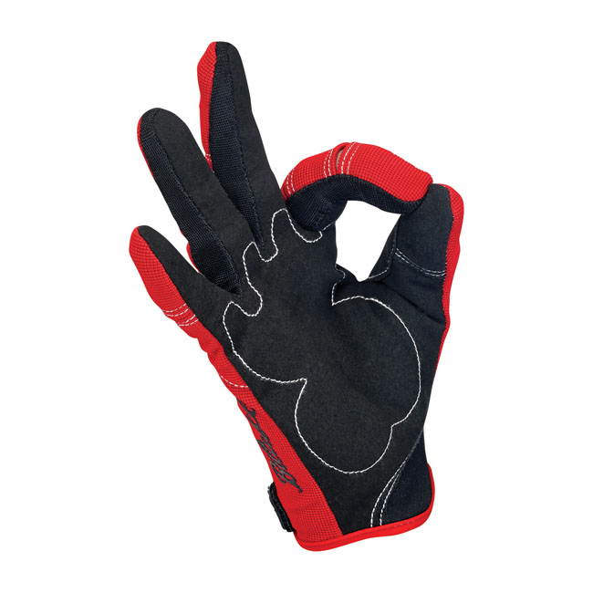 BILTWELL MOTO GLOVES RED/BLACK/WHITE