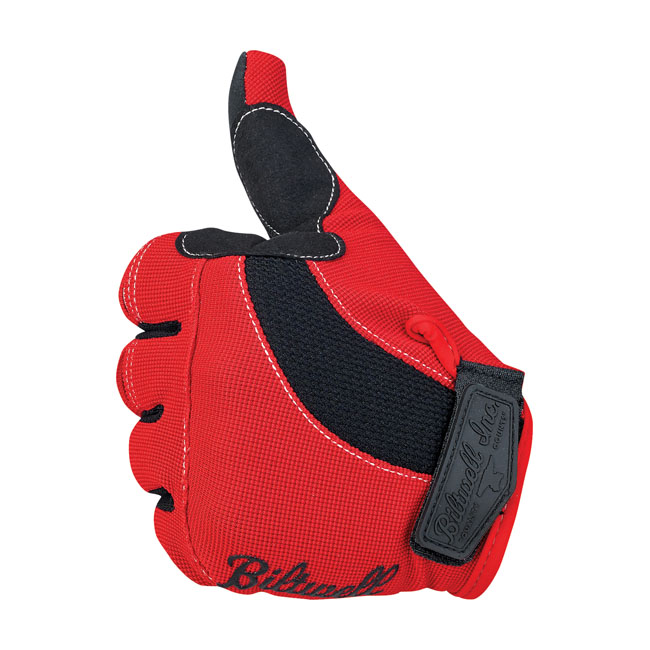 BILTWELL MOTO GLOVES RED/BLACK/WHITE