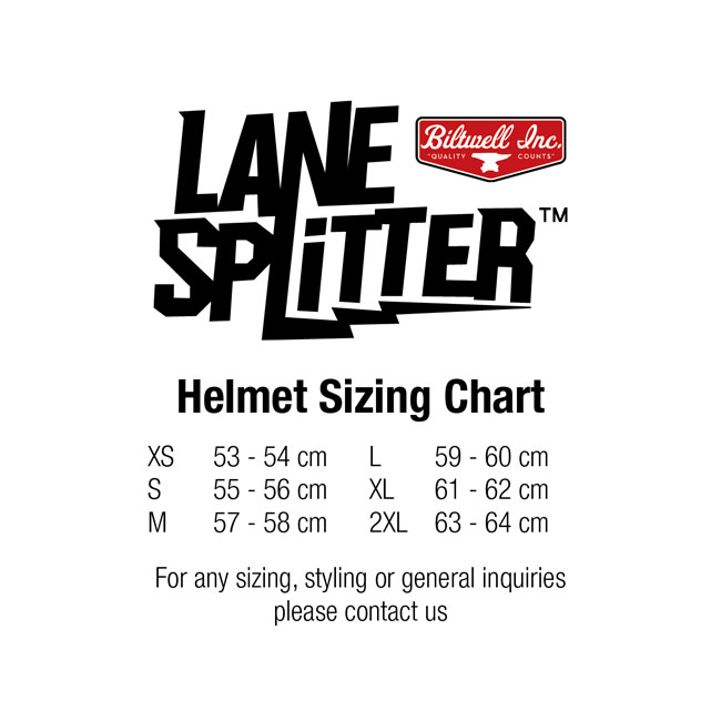 BILTWELL LANE SPLITTER HELMET - GLOSS BLACK