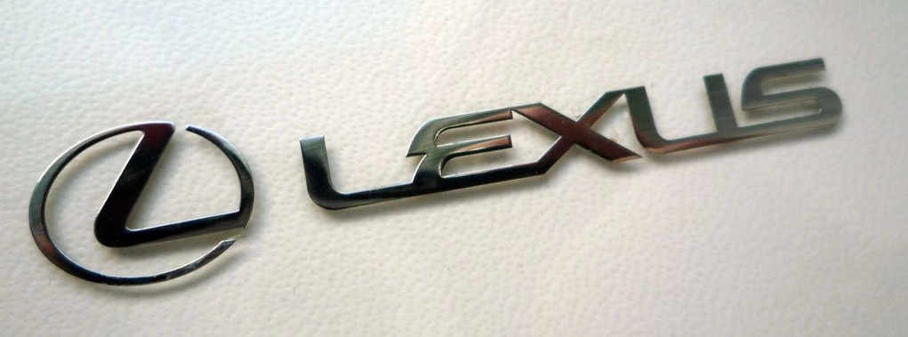 LEXUS LOGO nálepka Metal Edition 60 x 10mm