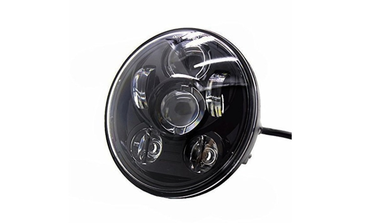 HEADLIGHT 5-3/4" ECE UNIT-BLACK