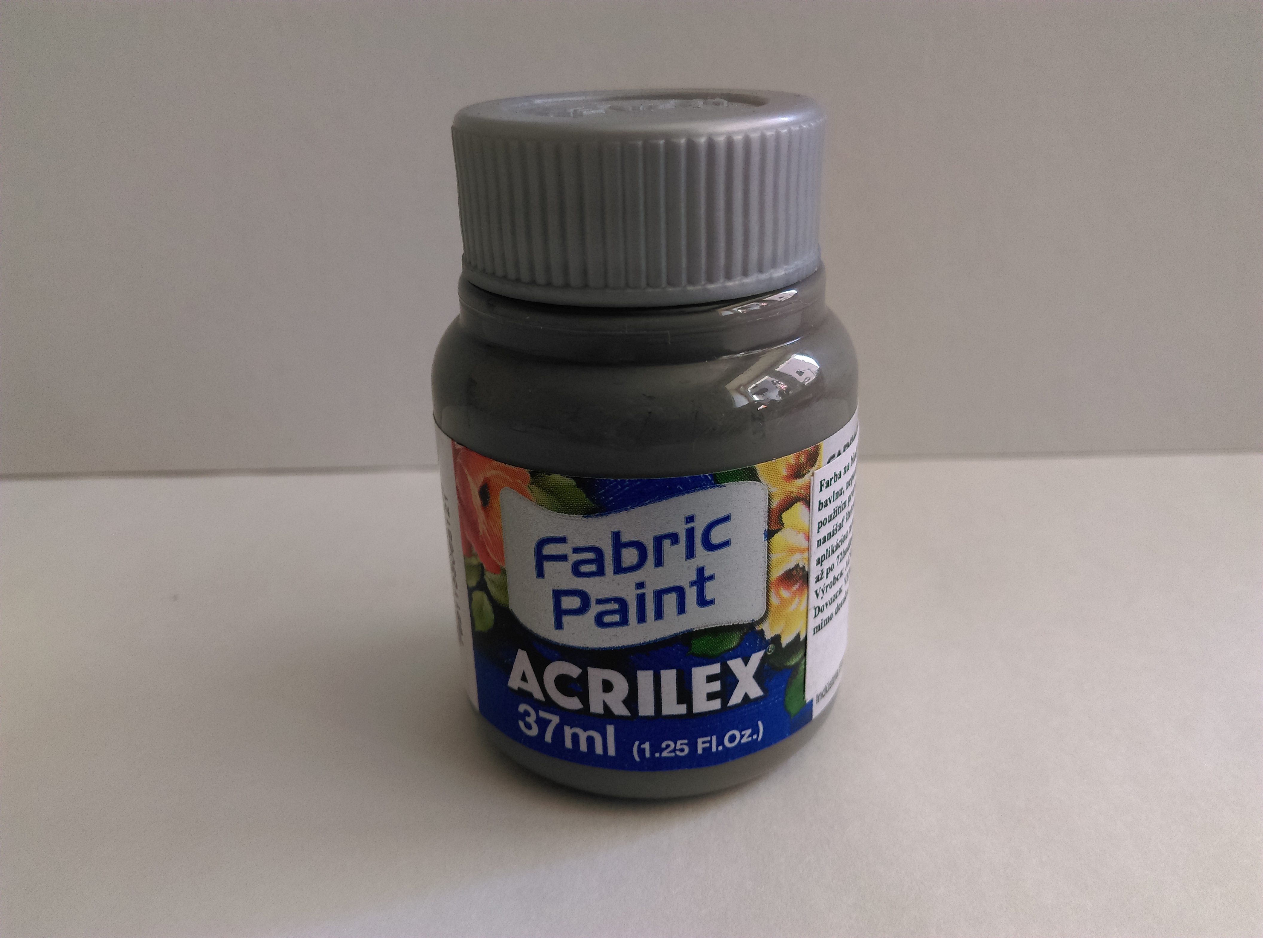 Farba na textil Acrilex 37 ml - sivá 933
