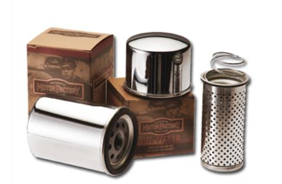 Motor Factory Magnetic Oil Filter - Chrome