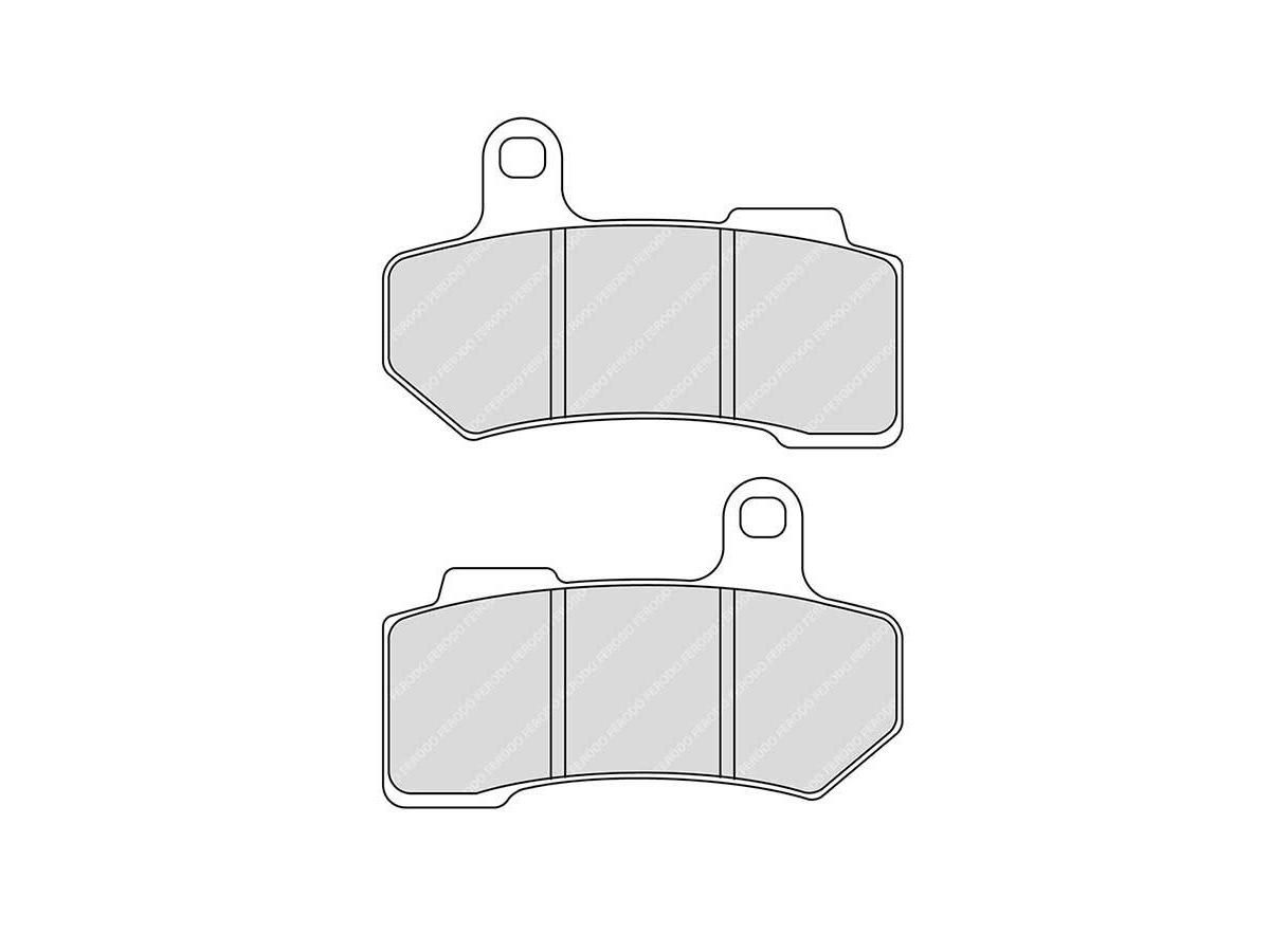 MOTOR FACTORY SINTERED BRAKE PADS FR/RR - VROD/TOURING/TRIKE