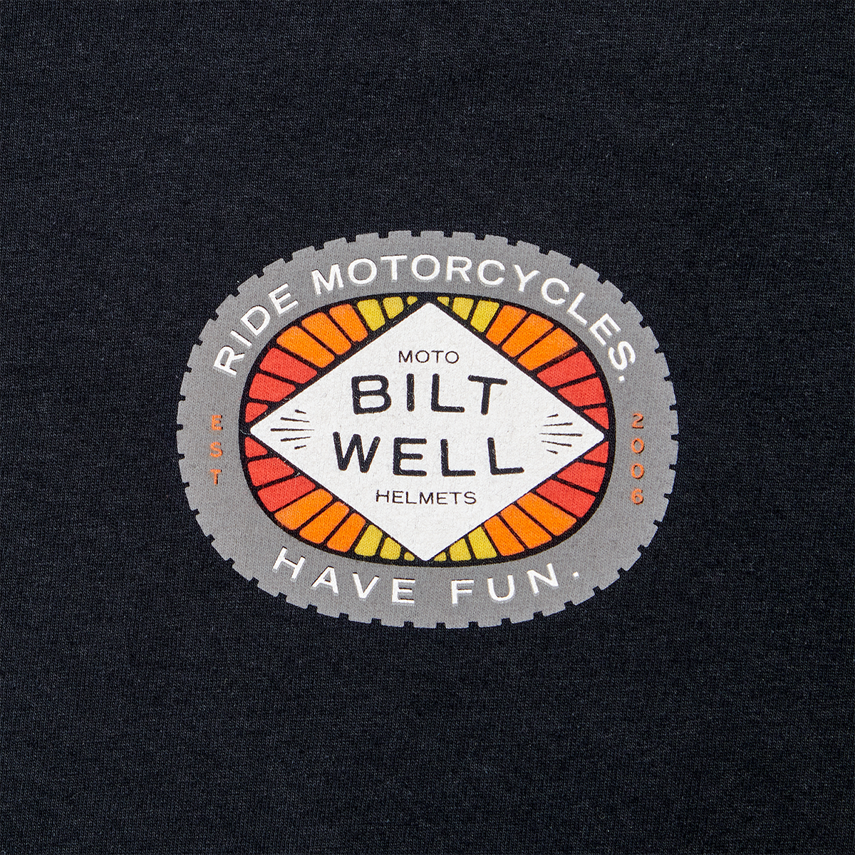 BILTWELL RIDE MOTORCYCLES - HAVE FUN T-SHIRT BLACK