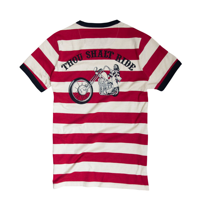 13 1/2 TSR RINGER T-SHIRT RED/WHITE