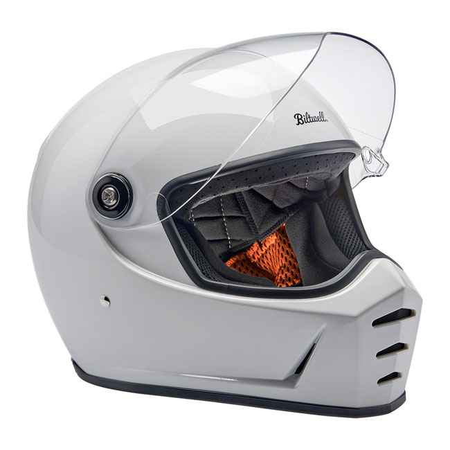 NEW BILTWELL LANE SPLITTER HELMET - GLOSS WHITE