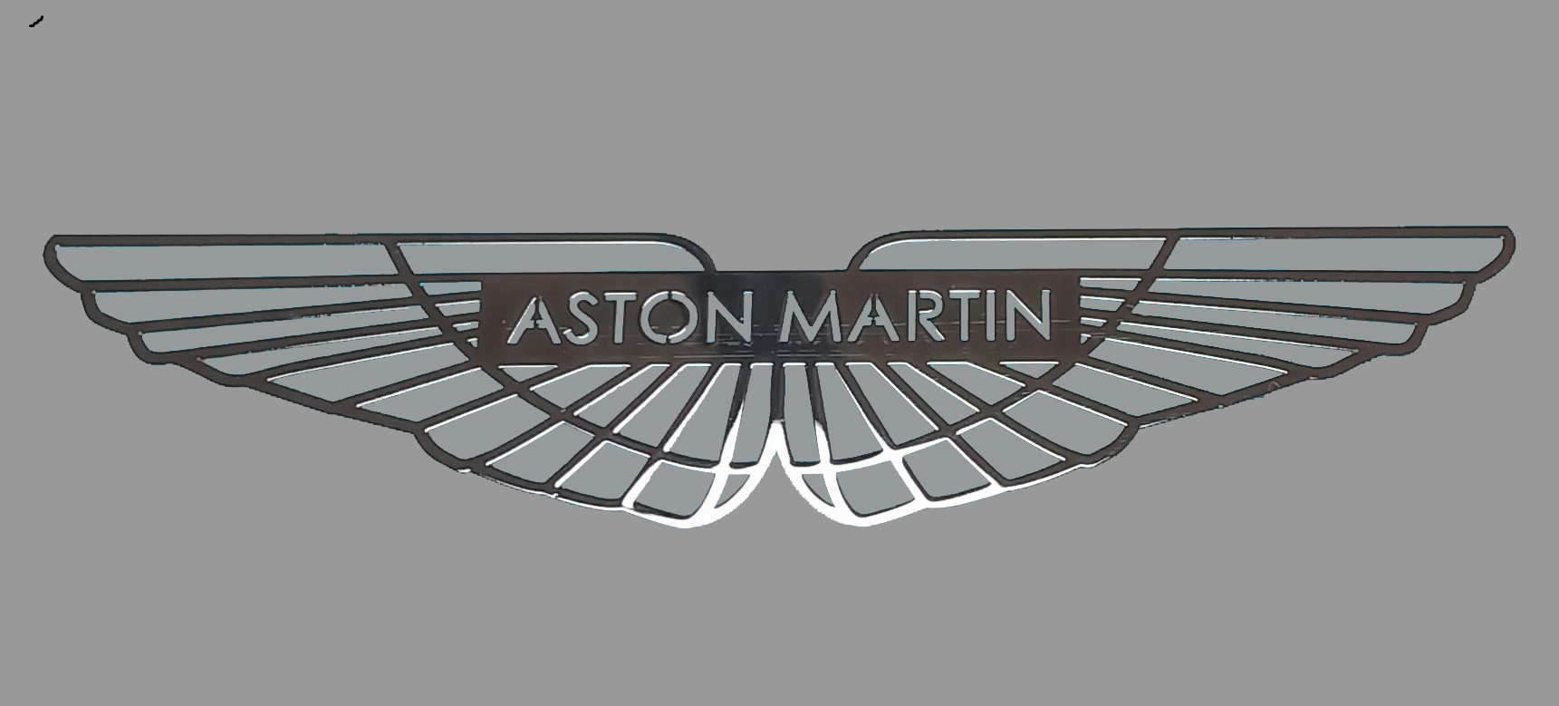 ASTON MARTIN LOGO nalepka Metal Edition 70 x 15 mm