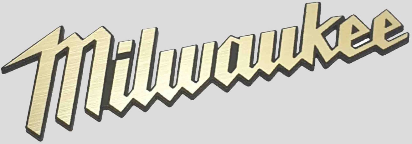 MILWAUKEE LOGO nalepka emblem laminat