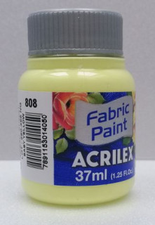 Farba na textil Acrilex 37 ml - 808 baby žltá