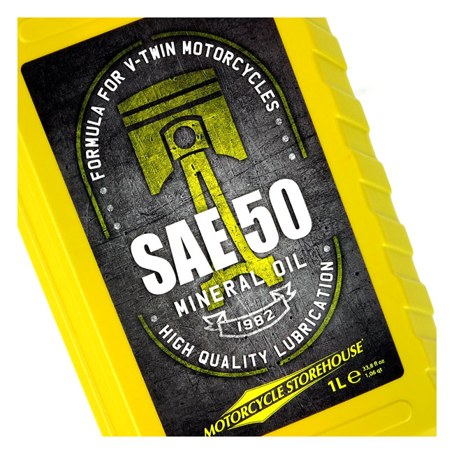 MOTORCYCLE STOREHOUSE SAE50 MOTOR OIL - MINERAL