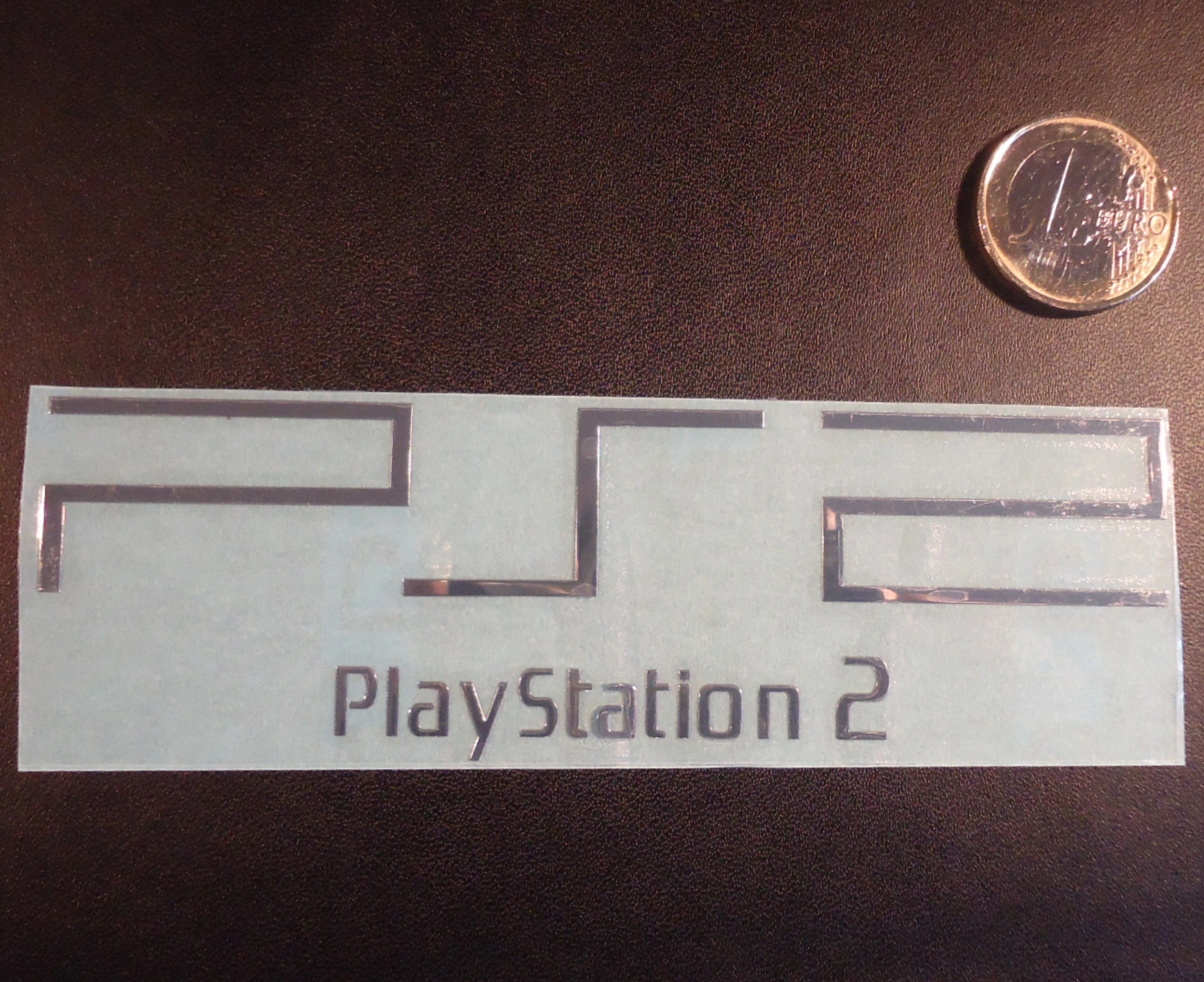 PlayStation 5 , 4 , 3 nalepka LOGO CHROM