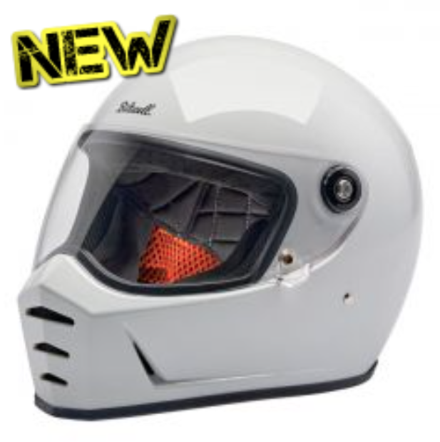 NEW BILTWELL LANE SPLITTER HELMET - GLOSS WHITE