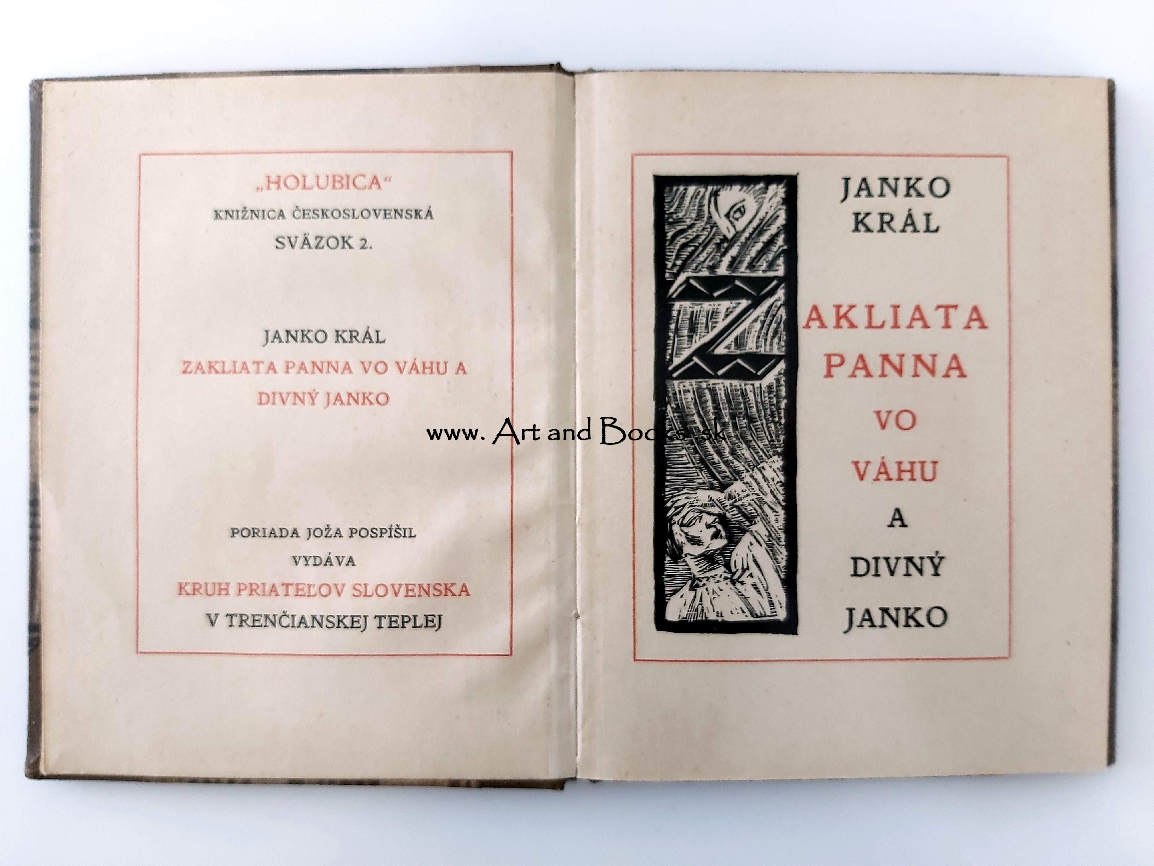 Janko Král - Zakliata panna vo Váhu a divný Janko (1922) (sold/predané) ● 152319