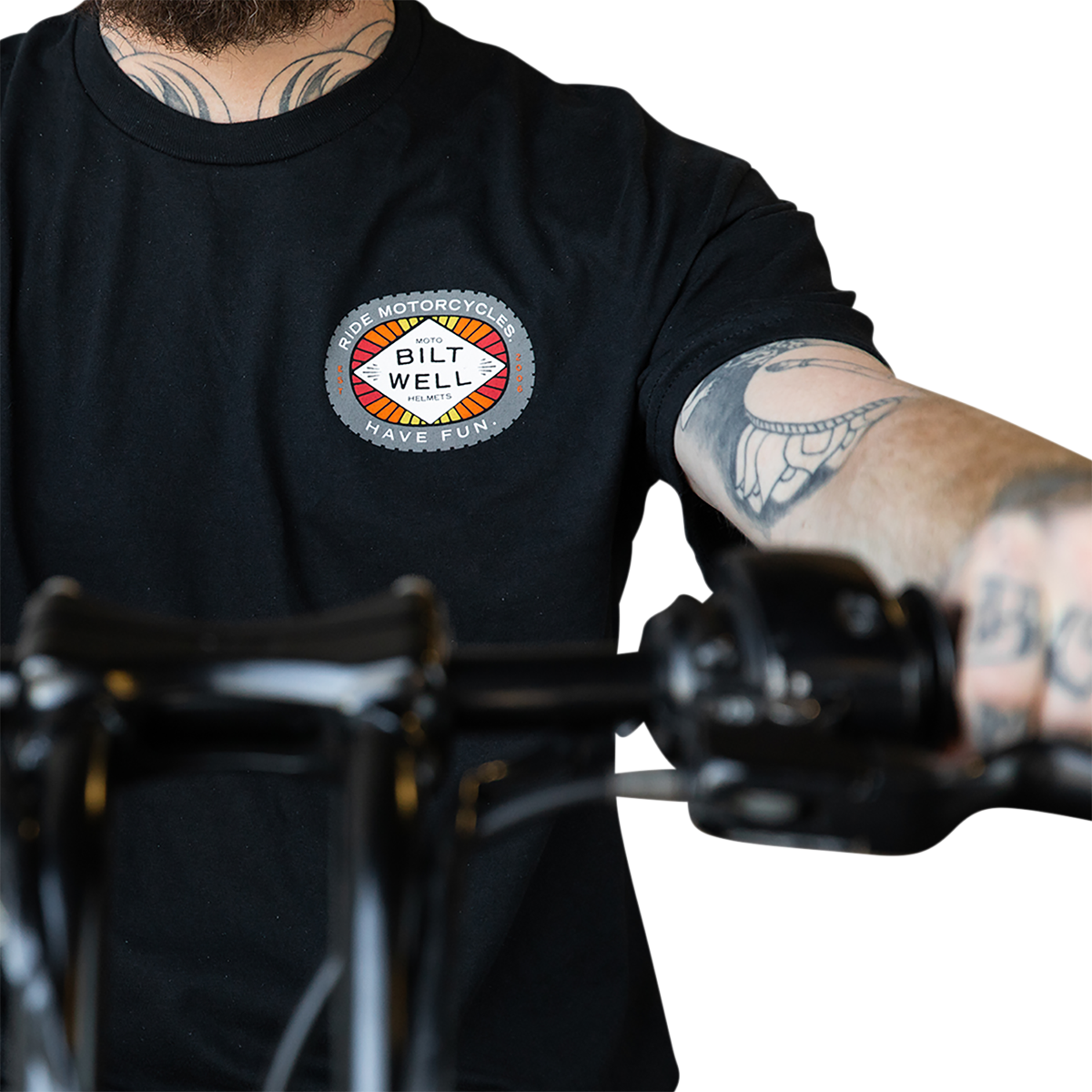 BILTWELL RIDE MOTORCYCLES - HAVE FUN T-SHIRT BLACK