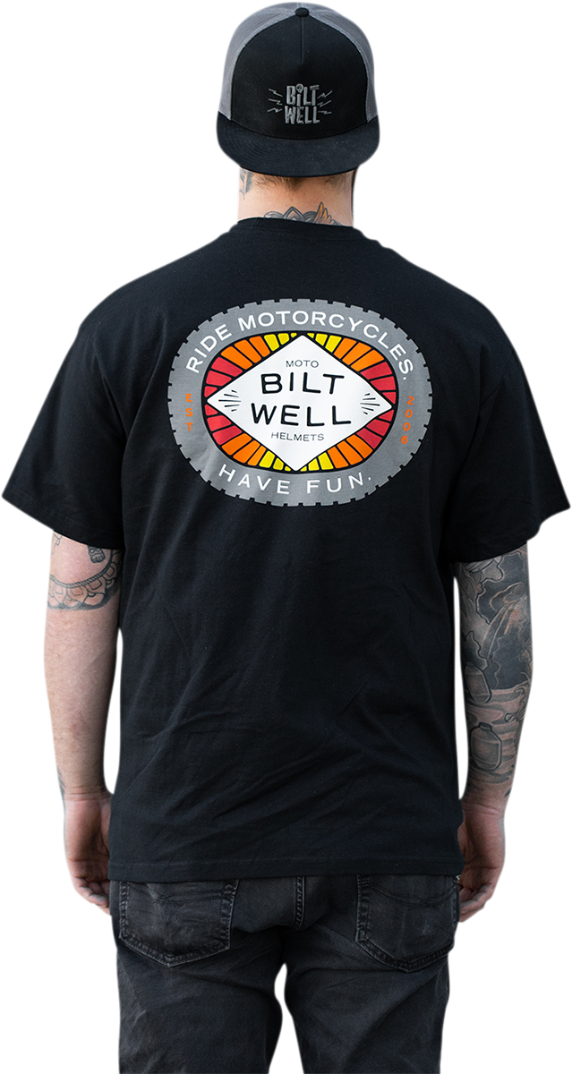 BILTWELL RIDE MOTORCYCLES - HAVE FUN T-SHIRT BLACK