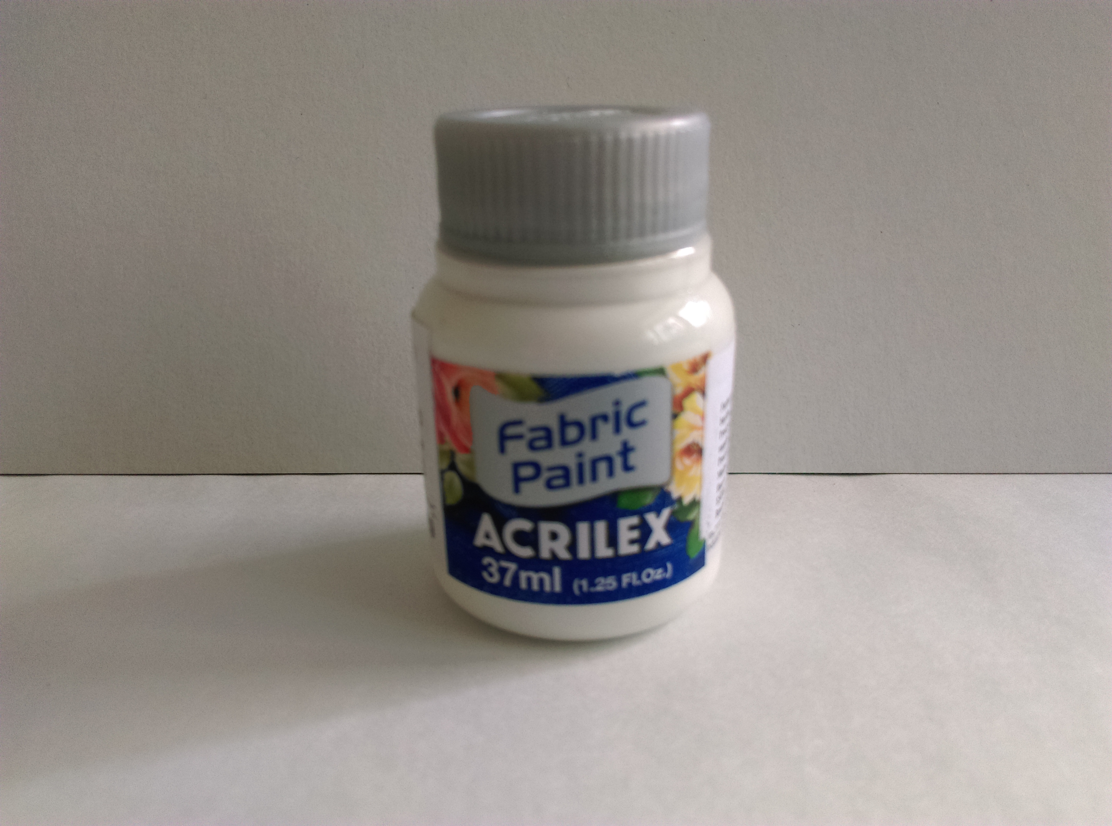 Farba na textil Acrilex 37 ml - biela 519