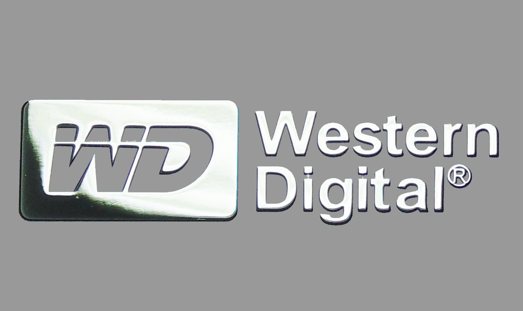 Western Digital nalepka WD Metal Edition 30x9 mm CHROM