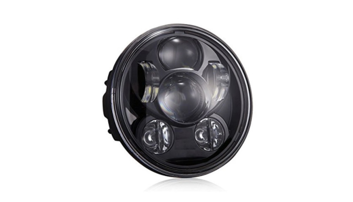 HEADLIGHT 5-3/4" ECE UNIT-BLACK