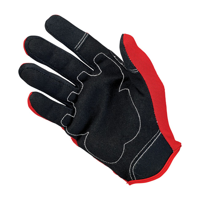 BILTWELL MOTO GLOVES RED/BLACK/WHITE