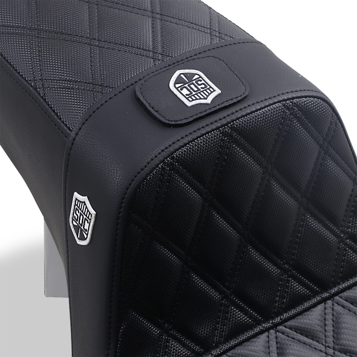 SADDLEMEN PRO SERIES SDC PERF. GRIP SEAT W/DB - 6/17 DYNA