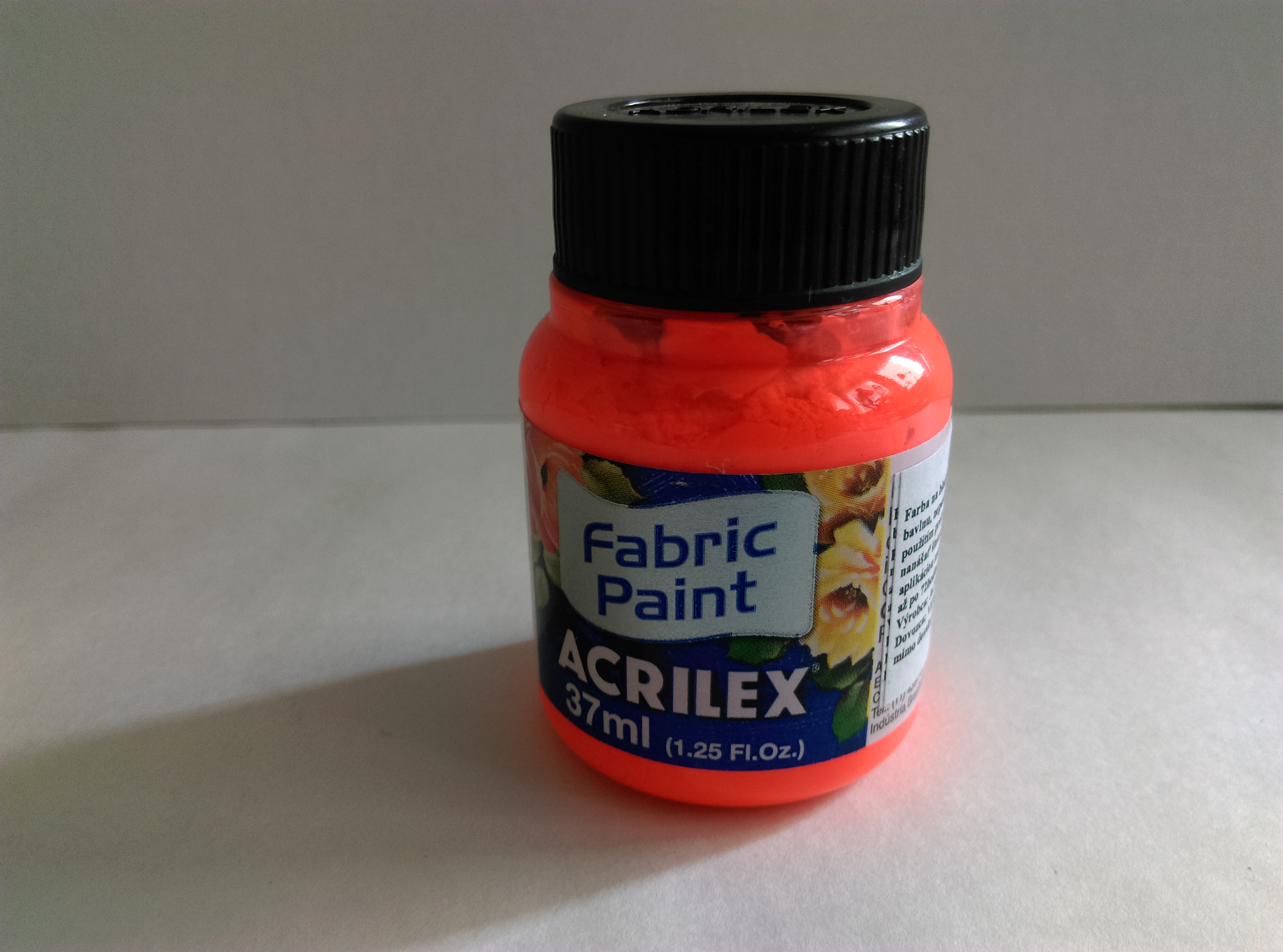 Farba na textil Acrilex 37 ml - fluorescentná červená 103