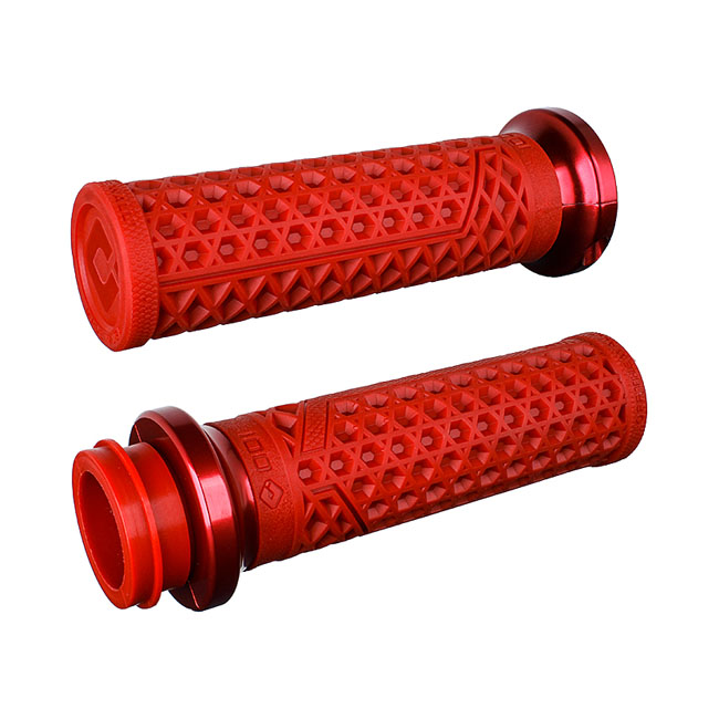 ODI V-TWIN LOCK-ON GRIPS VANS SIGNATURE TBW - RED