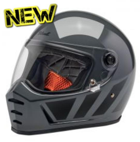 BILTWELL LANE SPLITTER HELMET - GREY INERTIA