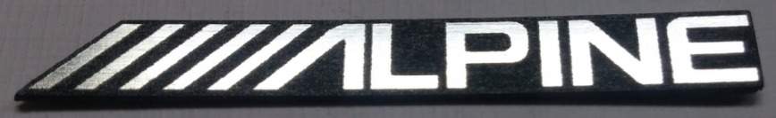 ALPINE LOGO emblem laminat 50 mm x 6 mm