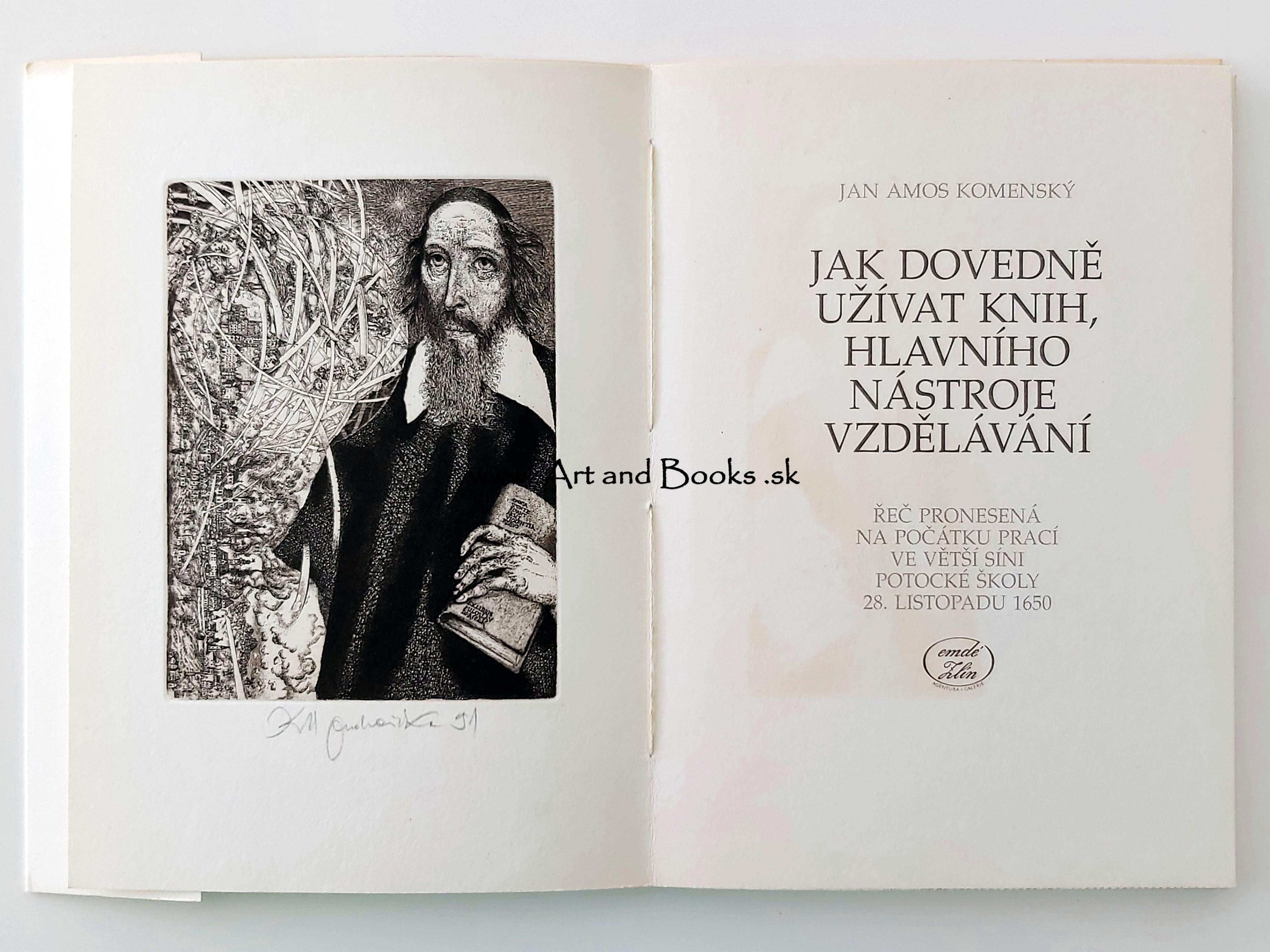 Jan Amos Komenský - Jak dovedně užívat knih... (1970) (sold/predané) ● 095339