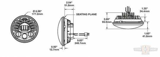 J.W.SPEAKER HEADLIGHTS LED ADAPTIVE 2 8790 7''