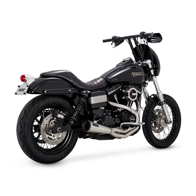 VANCE & HINES STAINLESS 2-1 UPSWEEP EXHAUST - DYNA